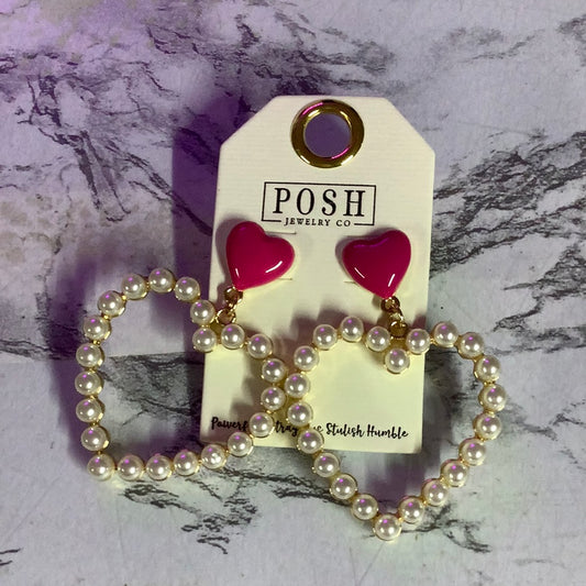 Pink and Pearl Heart