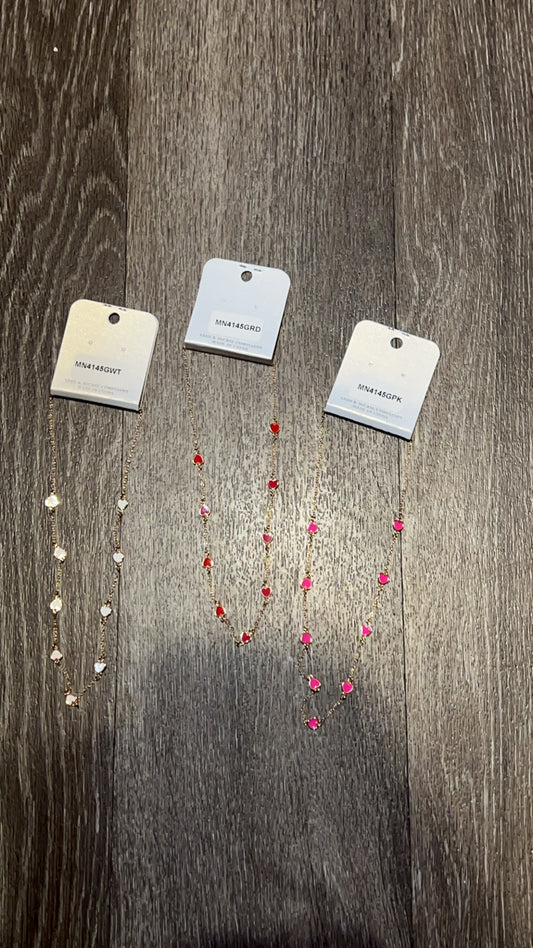Gold and Heart Necklace