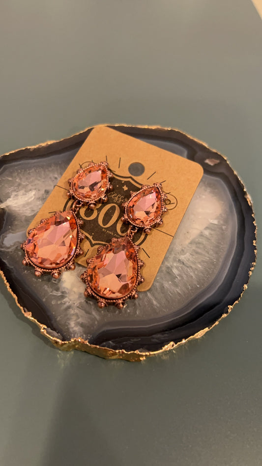 Studded Jeweled Earrings