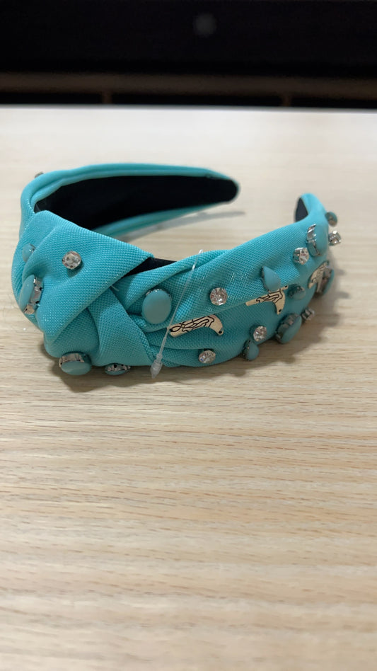 Silver and Turquoise Headband