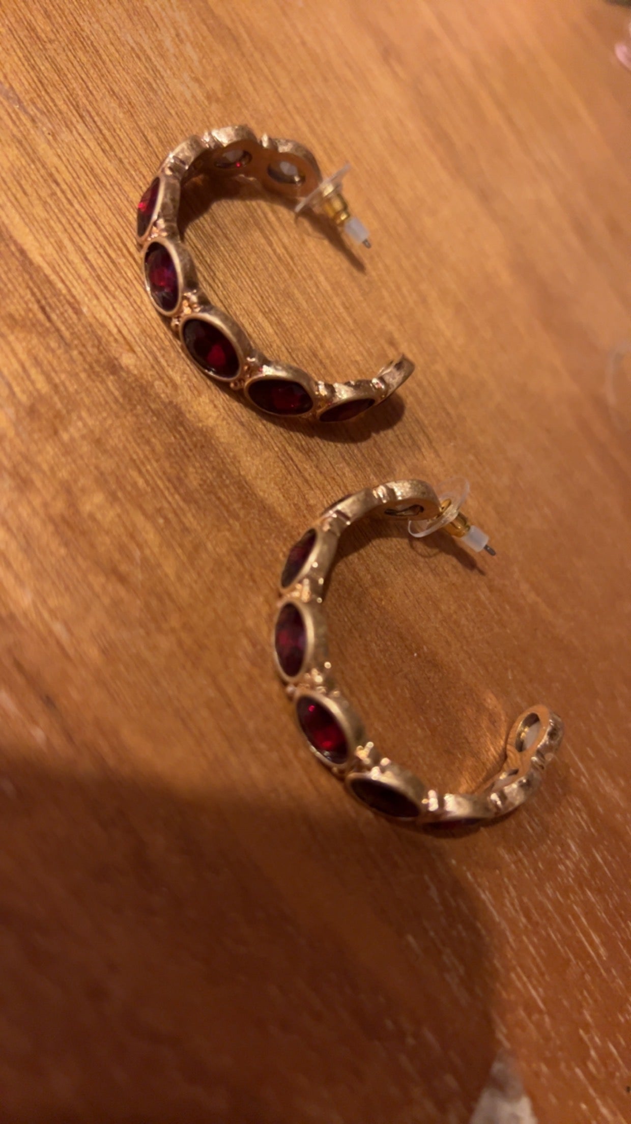 Gold and Crystal Earrings