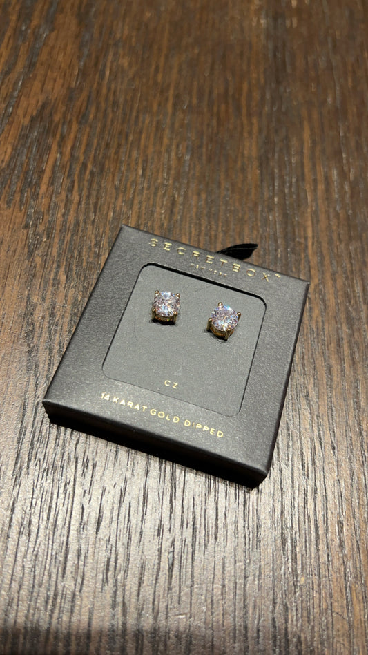 Earrings- Clear Stud