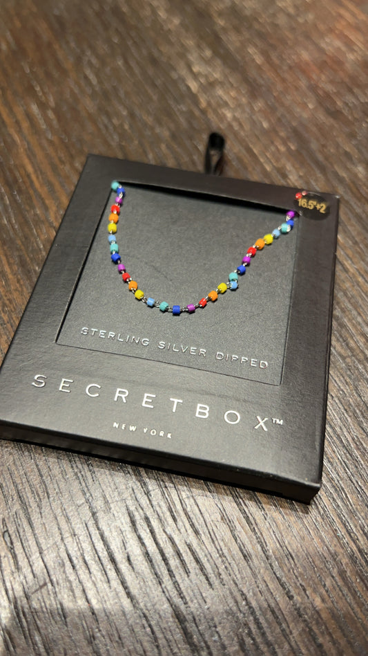 Rainbow Beaded Necklace