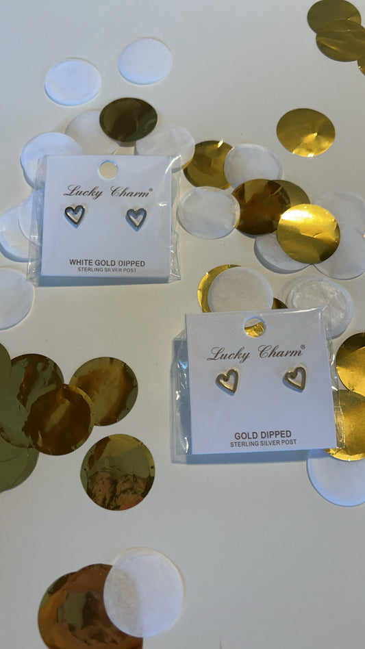 Open Heart Earrings