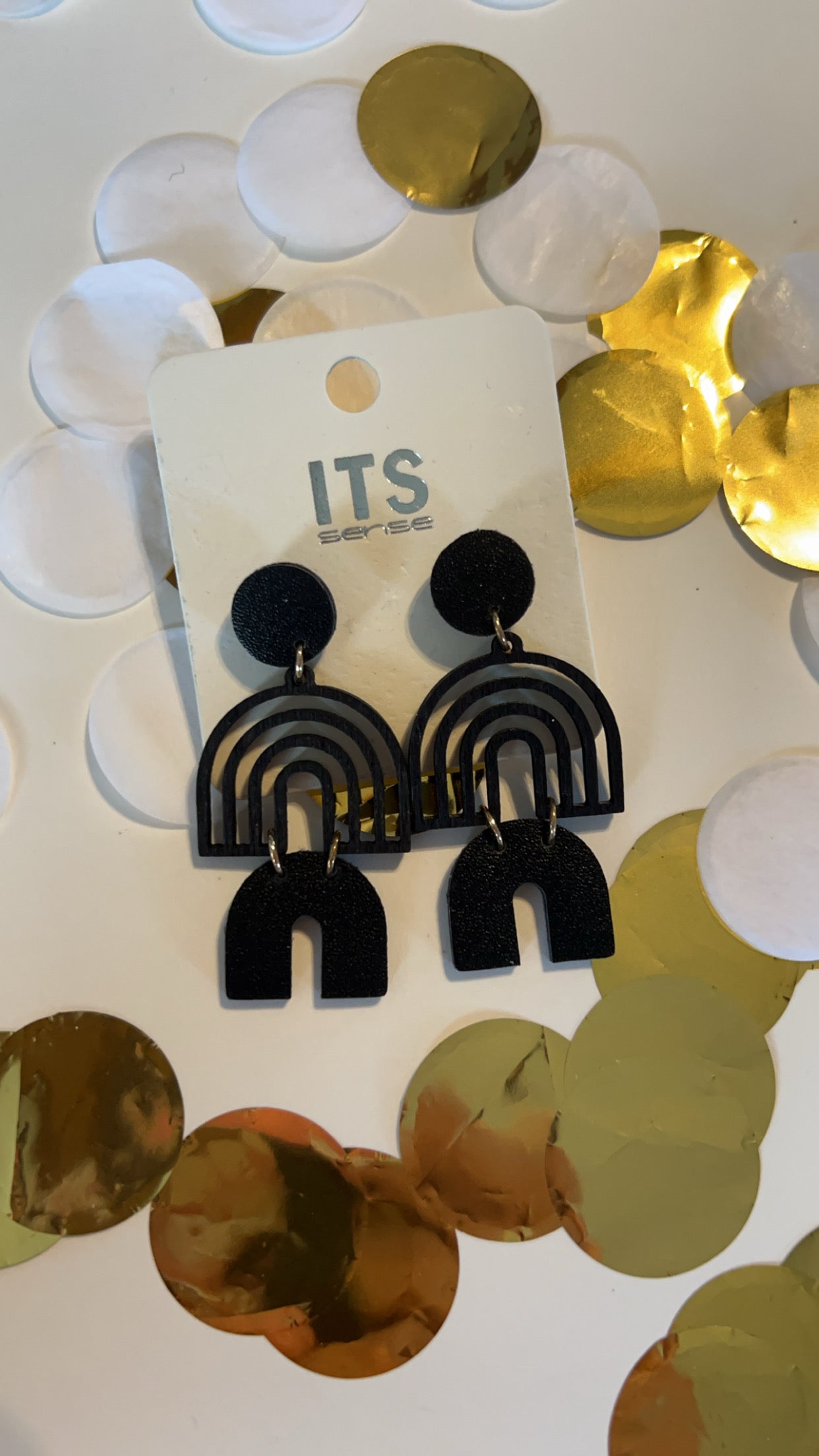Black Rainbow Earrings