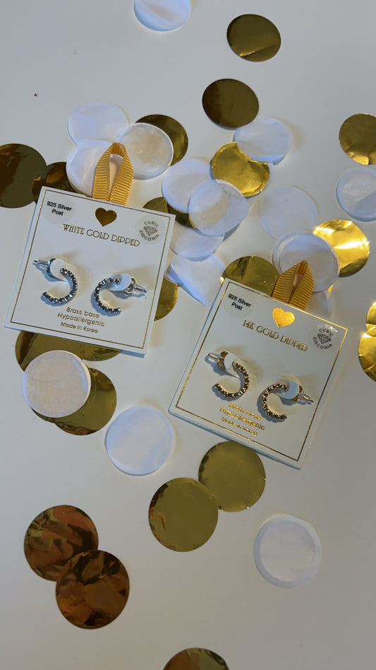 Gold and Silver Huggies