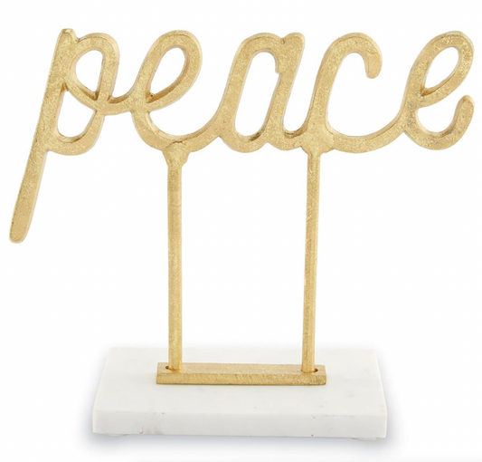 PEACE GOLD SENTIMENT SITTER