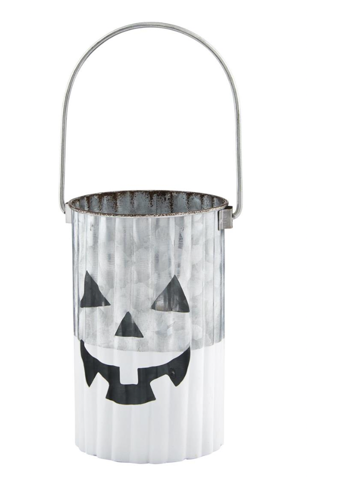 WHITE PUMPKIN MINI LANTERN