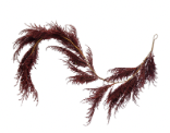 72"L Faux Pampas Grass Garland, Burgundy