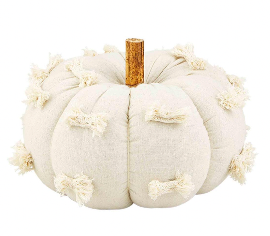 SM DOT FABRIC PUMPKIN SITTER