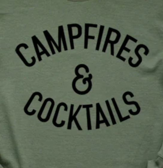 CAMPFIRE AND COCKTAILS SHIRT