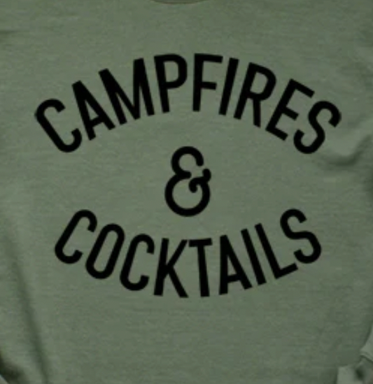 CAMPFIRE AND COCKTAILS SHIRT