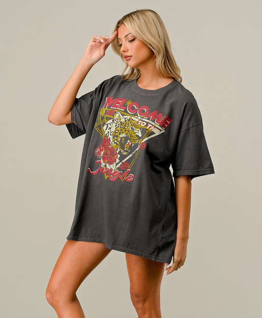 WELCOME TO THE JUNGLE 'OVERSIZED TEE