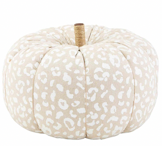 LG LEOPARD PUMPKIN SITTER