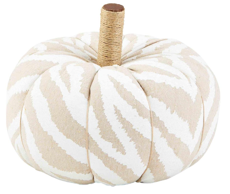 SM ZEBRA PUMPKIN SITTER