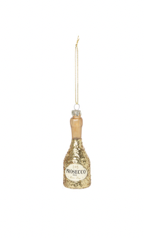 Prosecco Glass Bottle Ornament