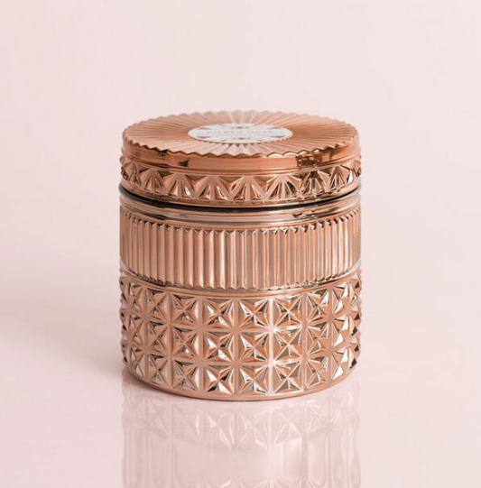 Pink Grapefruit & Prosecco Gilded Faceted Jar, 11 oz
