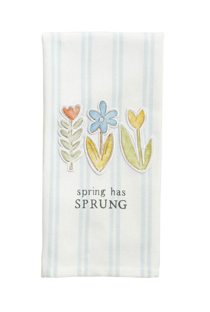 THREE FLOWERS PATCH TOWEL