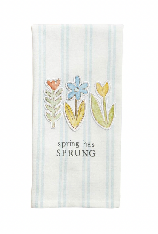 THREE FLOWERS PATCH TOWEL