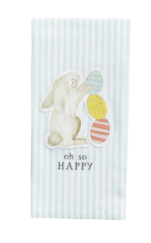 BUNNY WITH EGG PATCH TOWEL