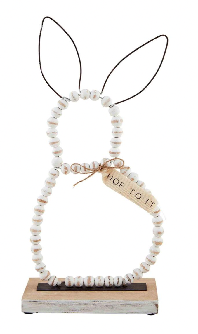 SMALL BEADED BUNNY SITTERS
