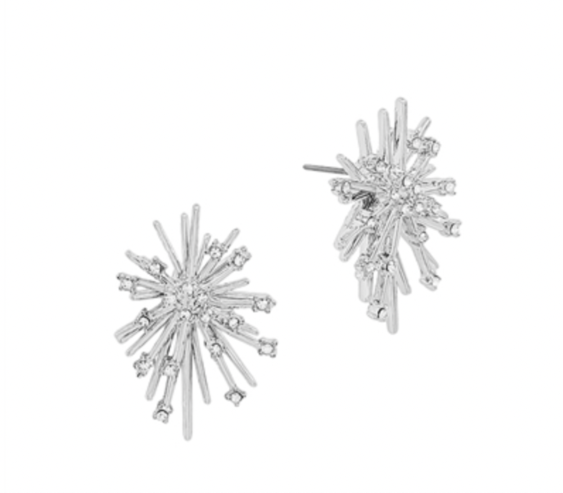 Rhinestone Burst Stud Earring