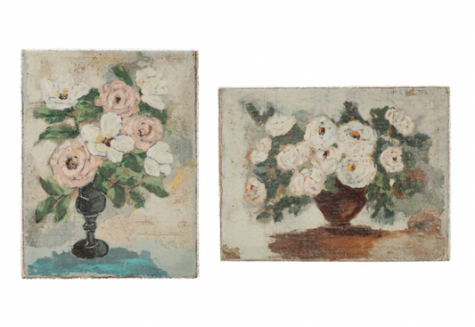 Canvas Wall Décor w/ Flowers in Vase, Multi Color, 2 Styles ©