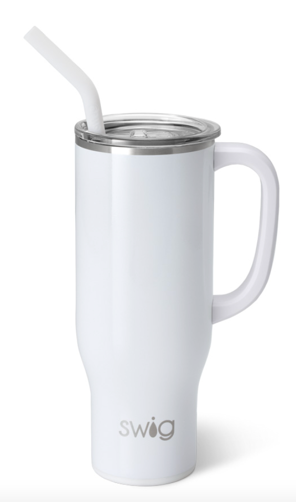 Shimmer White Mega Mug (30oz)