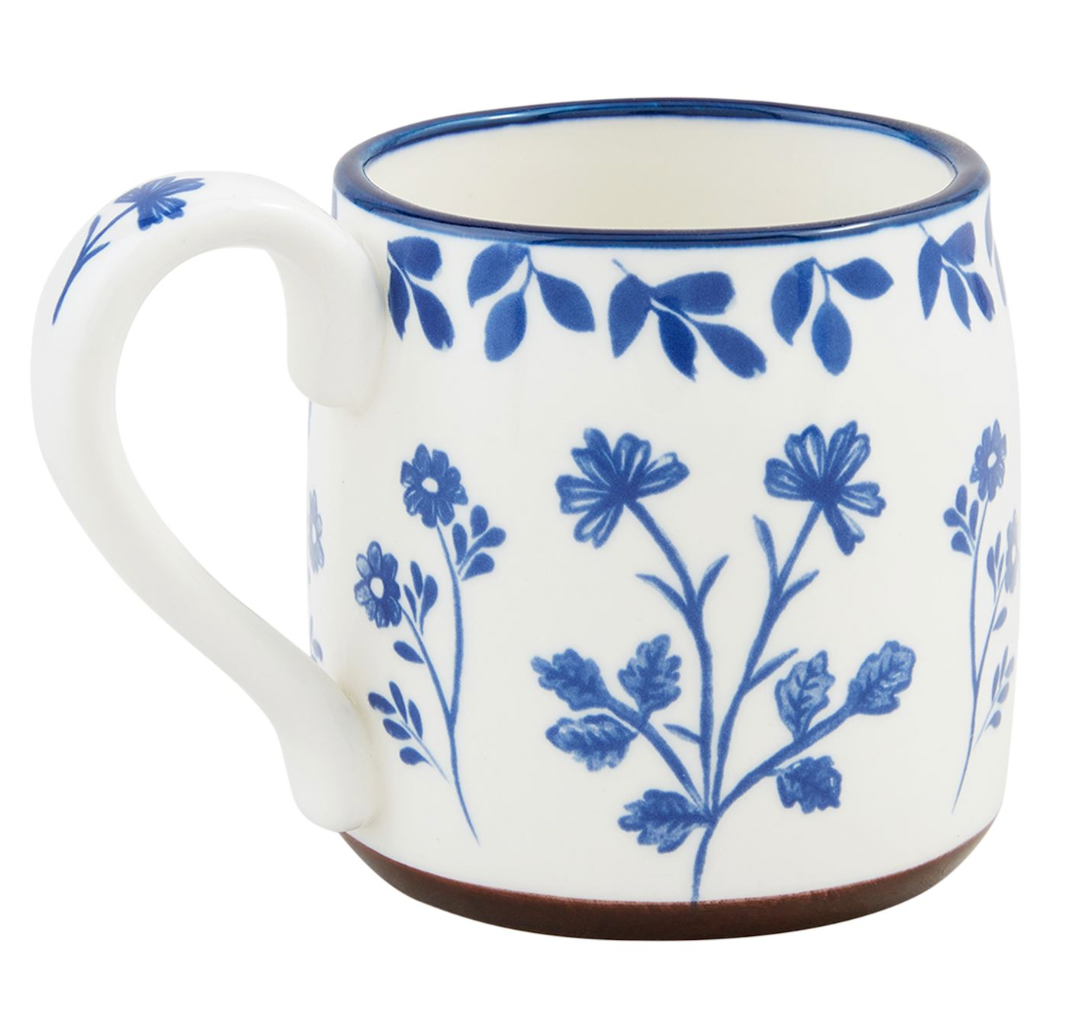 All Over Blue Floral Mug