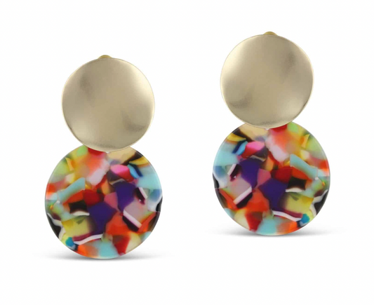 Sarah Two Tone Earrings 2324