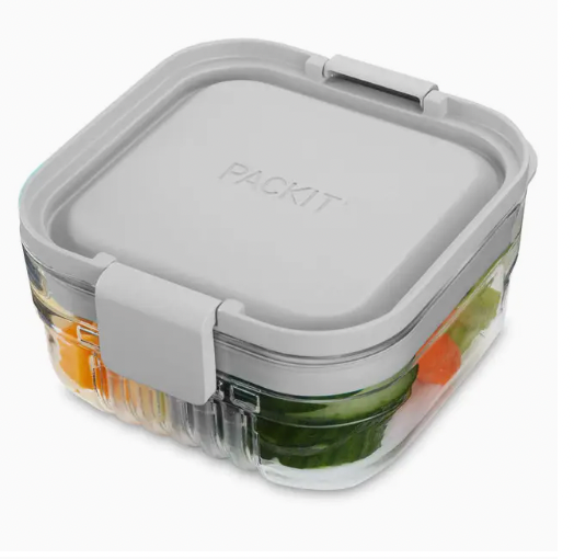 Mod Snack Bento, Steel Gray