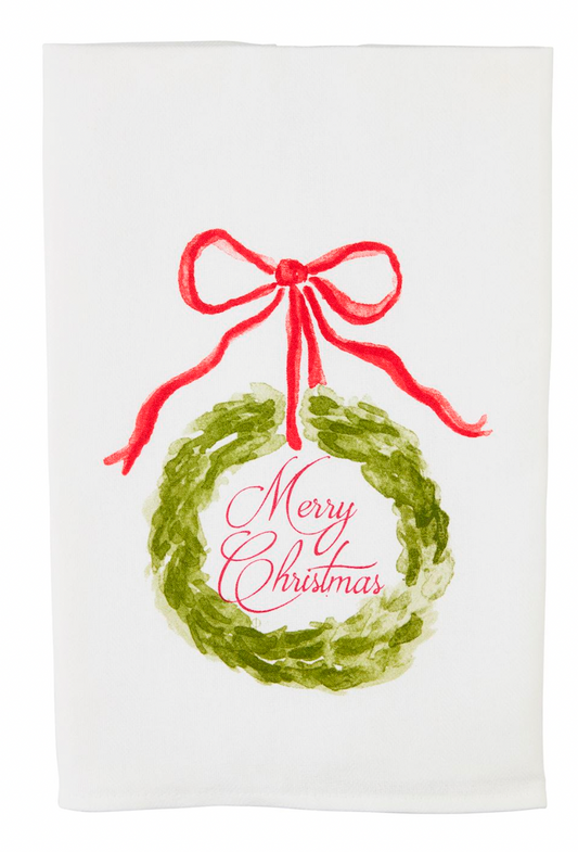 MERRY XMAS TOPIARY TOWEL