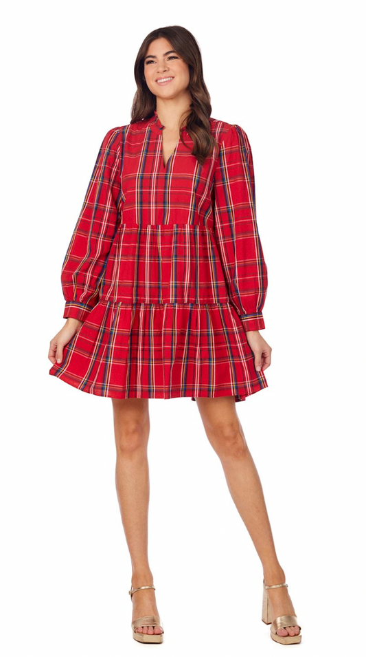 Red Shannon Plaid Dress