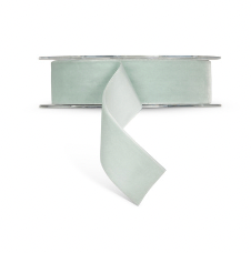 Swiss Velvet Silver Sage Ribbon, 1.5"W