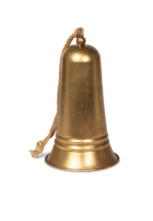 Carillon Antique Gold Metal Bell, 10"