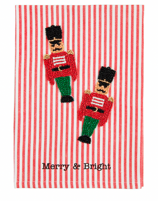 NUTCRACKER XMAS BEAD TOWEL