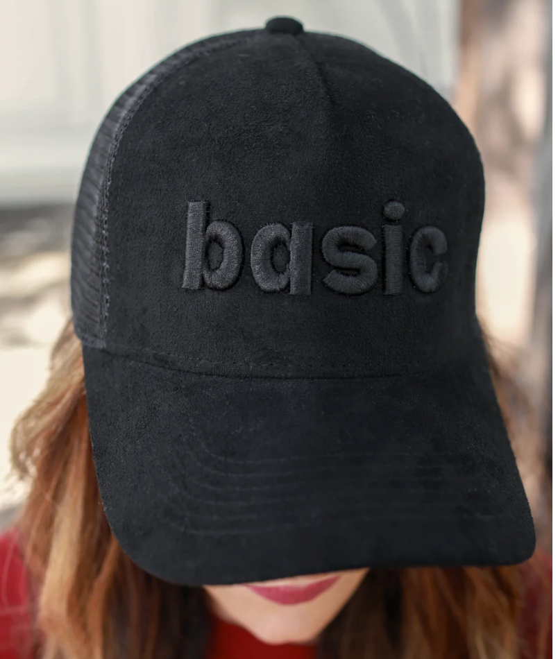 Basic Suede Trucker Hat