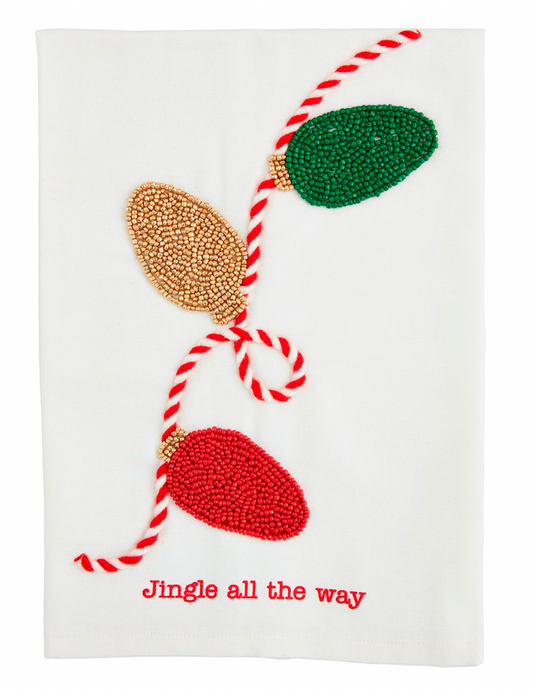 LIGHTS XMAS BEAD TOWEL