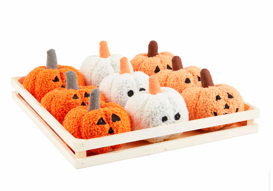 Mini Shearling Pumpkins