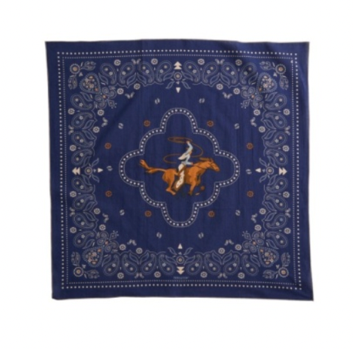 BANDANA, COWBOY BLUE