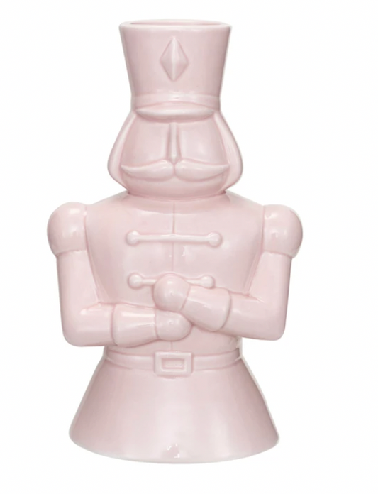 Ceramic Soldier Vase, Pink