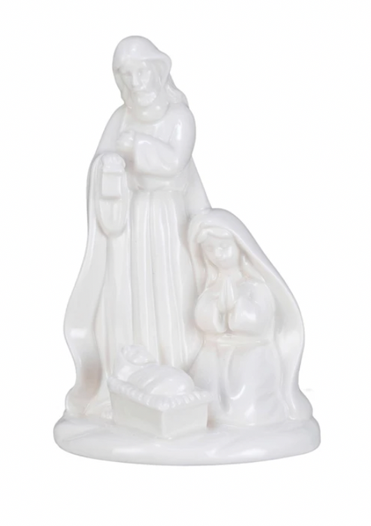 Stoneware Holy Family, White