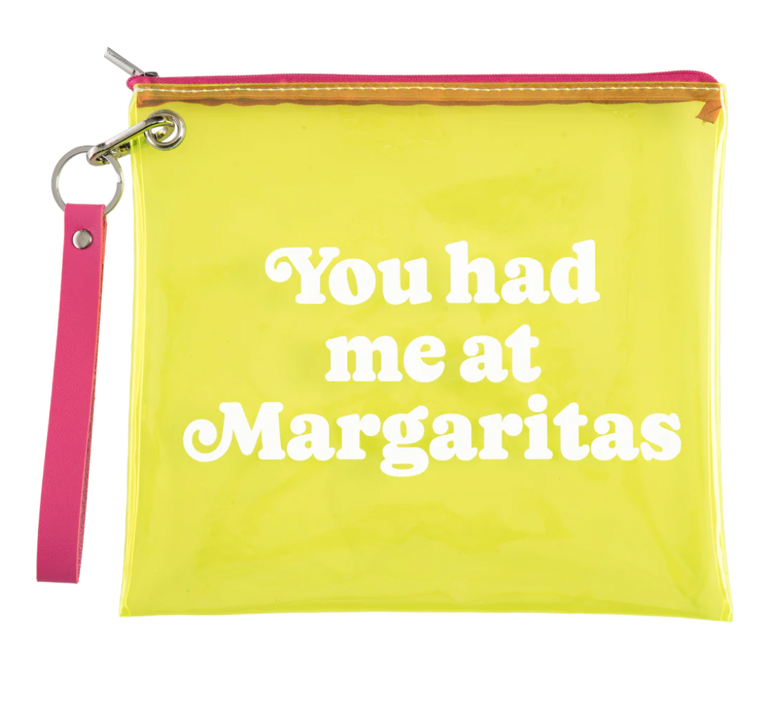 Margaritas Clear Wristlet Bag