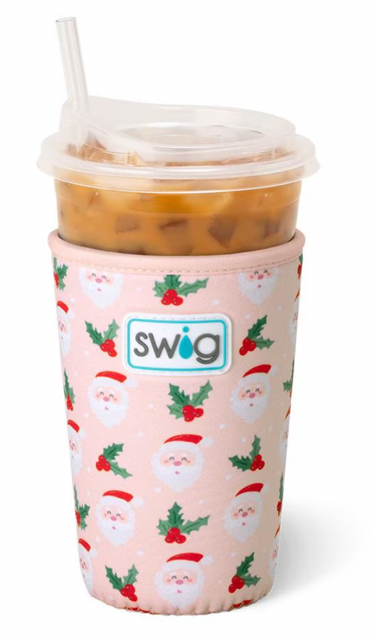 Holly Jolly Iced Cup Coolie 22oz