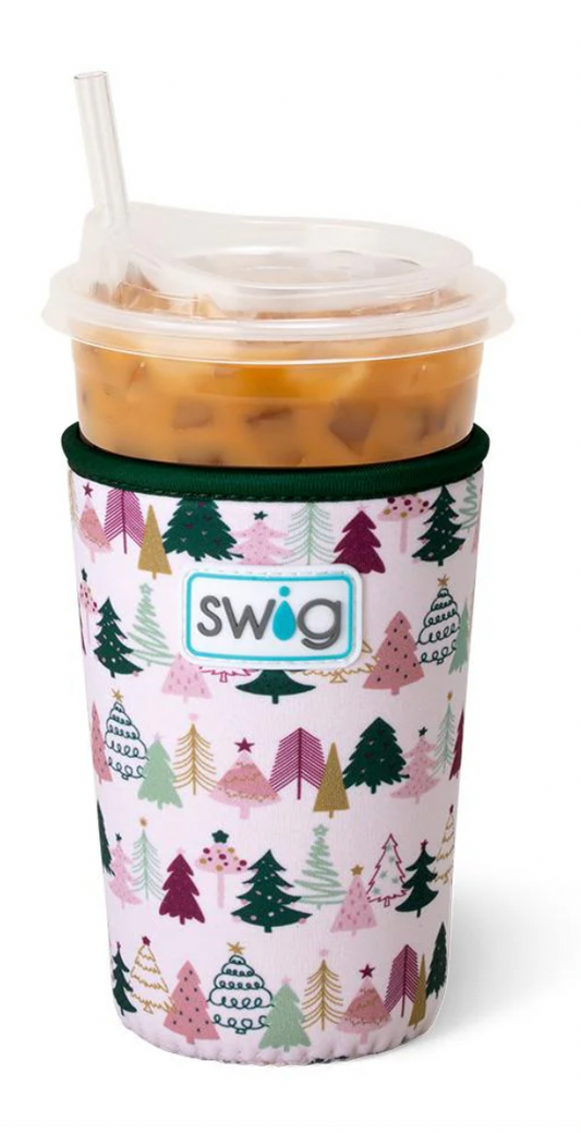 Tinseled Trees Iced Cup Coolie by Swig