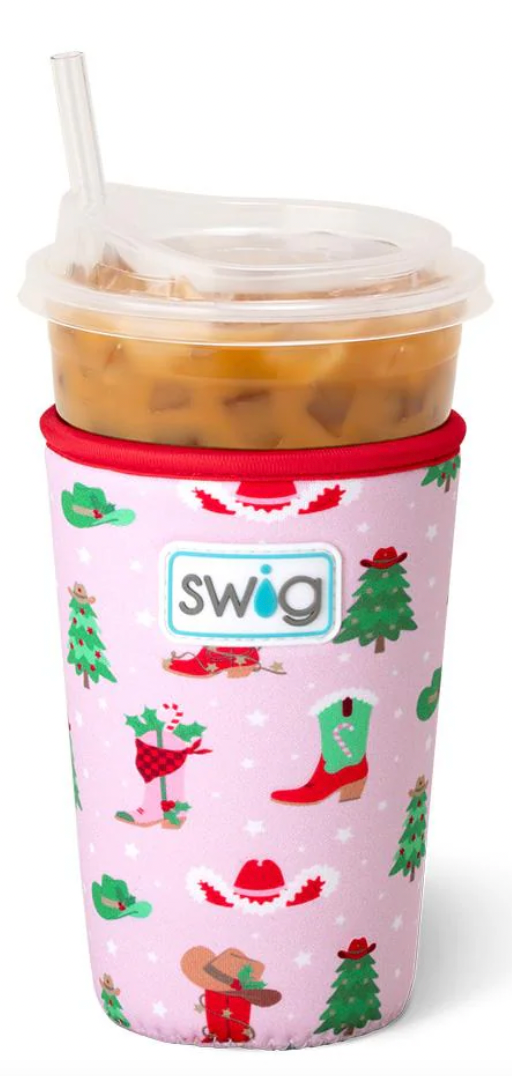 Howdy Holidays Iced Cup Coolie