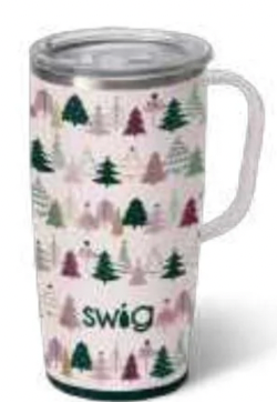 Tinseled Trees Travel Mug (22 oz)