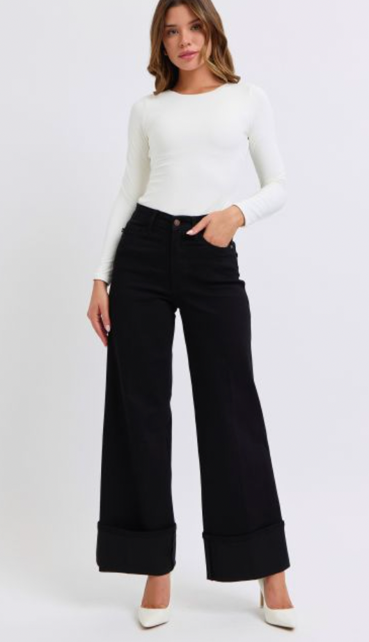 HW BK Retro Wide Leg w/ Cuff