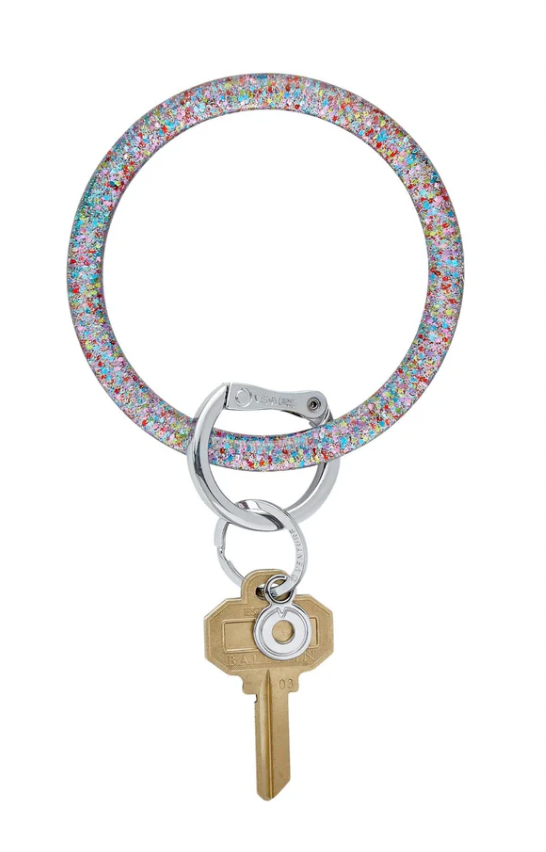 Resin Big O® Key Ring - Birthday Cake