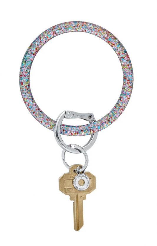 Resin Big O® Key Ring - Birthday Cake